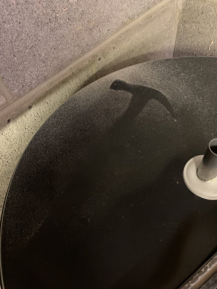 We have a crime scene! It can only have been the sparks ⚡️ as the dust left behind shows the missing object!!! <a href="/wakefieldboiler/">Nathan Hartley</a> @ideal_ian <a href="/pbplumber/">P B Plumber</a>