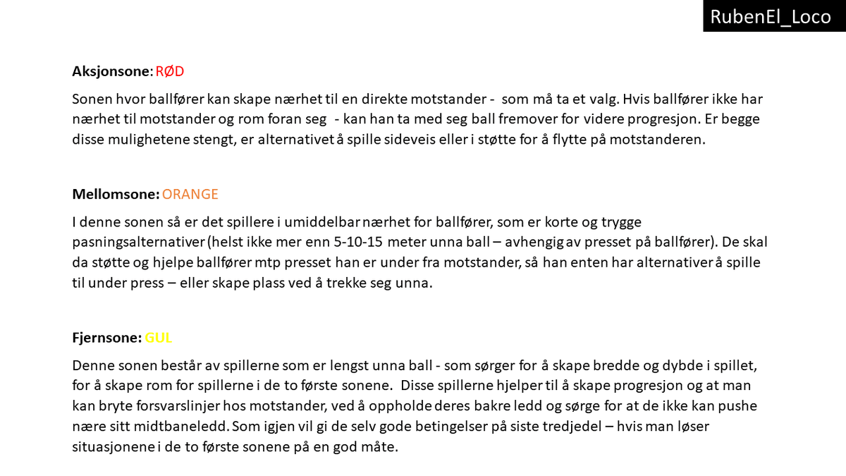 Forsøk på en liten forklaring av spillsonene som Sindre Tjelmeland snakket om i siste episode av "tredjemann" her. Noen bilder + tekst på hva som er viktig i hver enkelt sone og hva som gjør at de henger sammen:

•Aksjonsone
•Mellomsone
•Fjernsone
