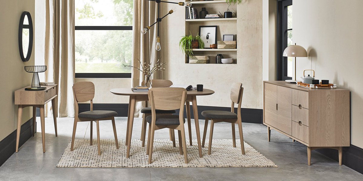 Dansk Scandinavian Oak Dining Range