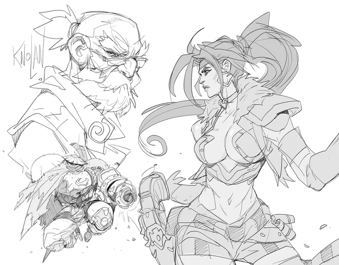 Looking forward for the upcoming BC issue from @JoeMadx &amp; @ludolullabi here's a little #Throwback tribute I did while ago ?? #battlechasers https://t.co/vOKaNJuC23 