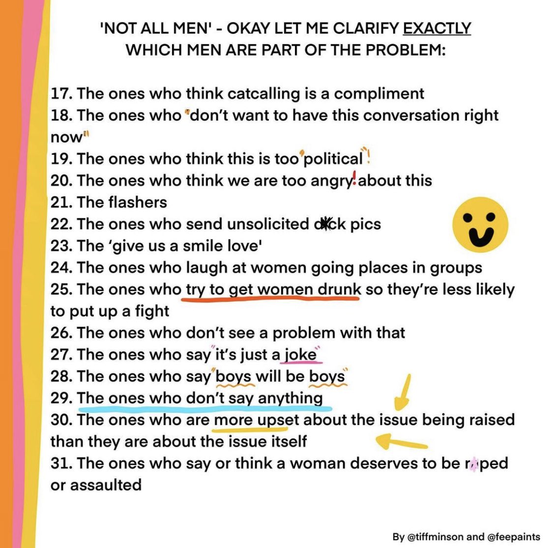 davejgiles's tweet photo. I don’t know a single man who hasn’t ticked more than one of these. 

Men, it’s time to start talking to each about this if you haven’t been already. https://t.co/3DRF6r55HI