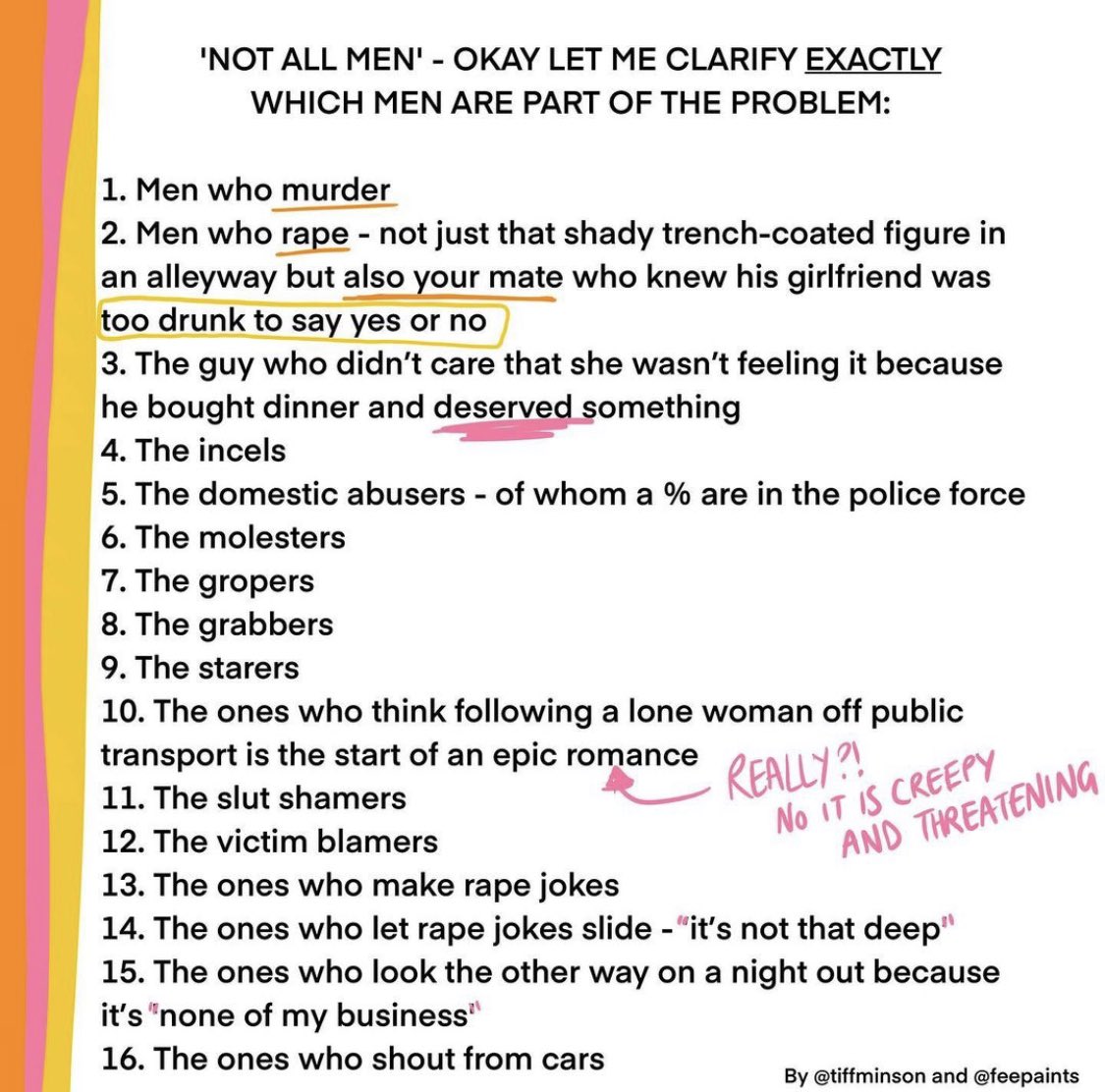 davejgiles's tweet photo. I don’t know a single man who hasn’t ticked more than one of these. 

Men, it’s time to start talking to each about this if you haven’t been already. https://t.co/3DRF6r55HI