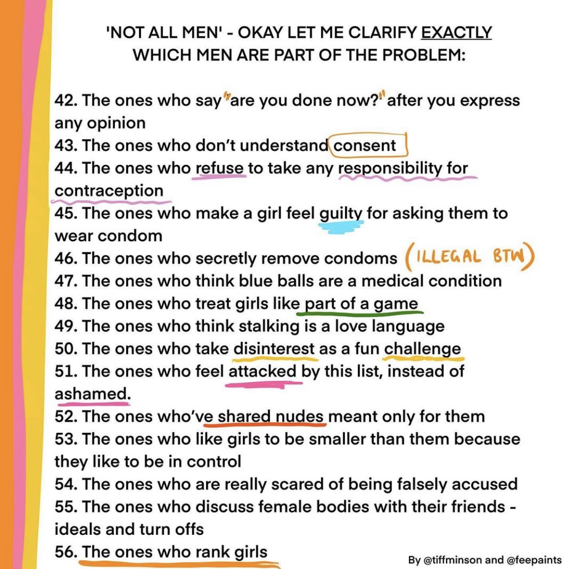 davejgiles's tweet photo. I don’t know a single man who hasn’t ticked more than one of these. 

Men, it’s time to start talking to each about this if you haven’t been already. https://t.co/3DRF6r55HI