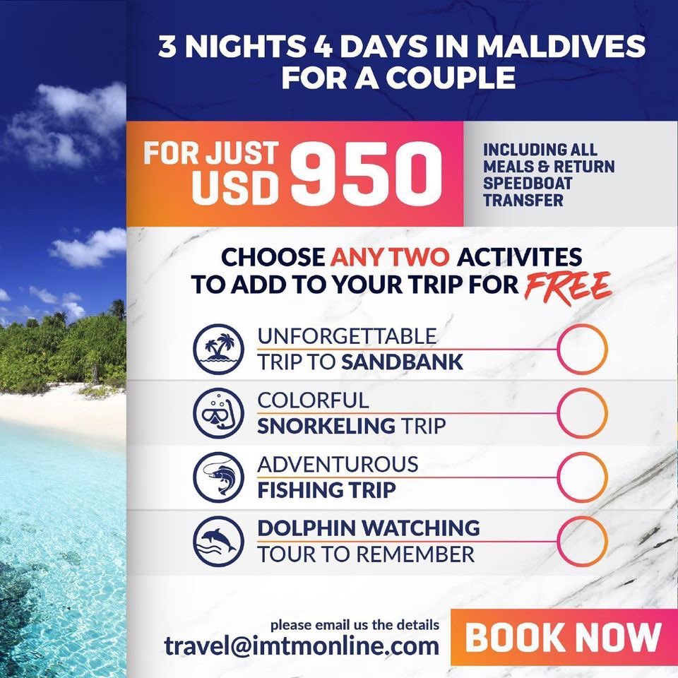 Dream . Explore . Discover with #IMTMTravel 

#localislandtourism #ruraltourism #communitytourusm #budgettravel #affordabletravel #maldiveslovers #hotels #beachlife #happyplace #beautifulmaldives #beautifuldestinations #vacation #travelandleisure #maldives #VisitMaldives