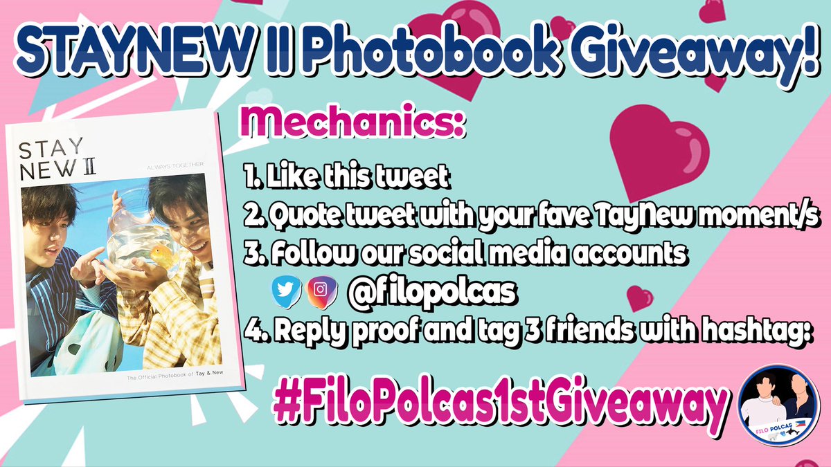 filopolcas's tweet photo. ✨STAYNEW II PH GIVEAWAY✨
We’re nearing 100! To celebrate, we will give away one (1) StayNew II photobook.
Don’t miss the chance!
To join, kindly refer to the picture below.
This ends on 03/31. LSF will be shouldered by us.
Su su na~ 💙
#FiloPolcas1stGiveaway #FiloPolcas https://t.co/xLDEpd1DXA