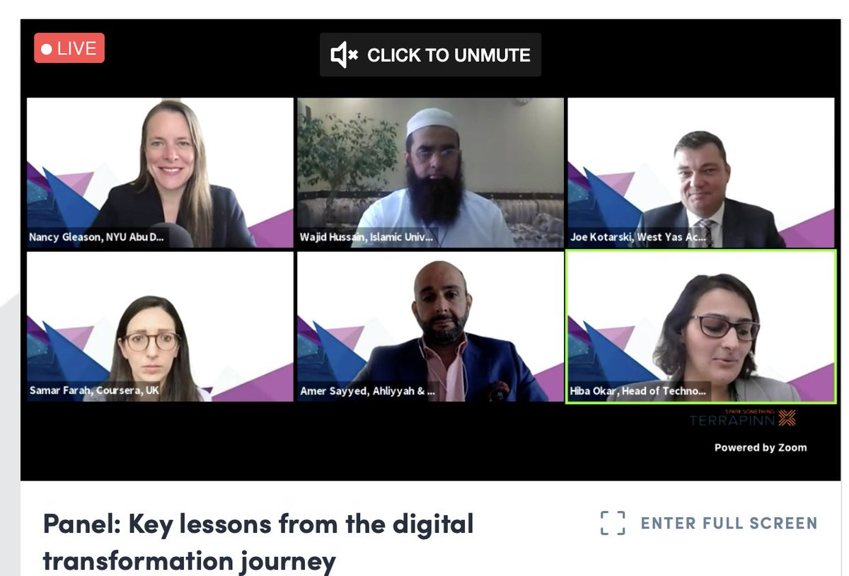 I enjoyed sharing with co-panelists <a href="/EduTechArabia/">EduTech Arabia</a> today! A key lesson from the covid-19 induced digital transformation is how do we prepare for the next disruption in education? #EduTechArabia