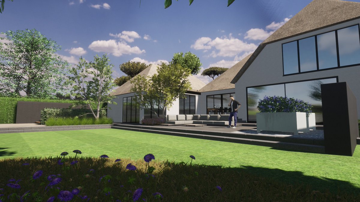 GertJanSchouwen's tweet image. Villatuin met hoogteverschillen. Stoere treden!
#tuinarchtect