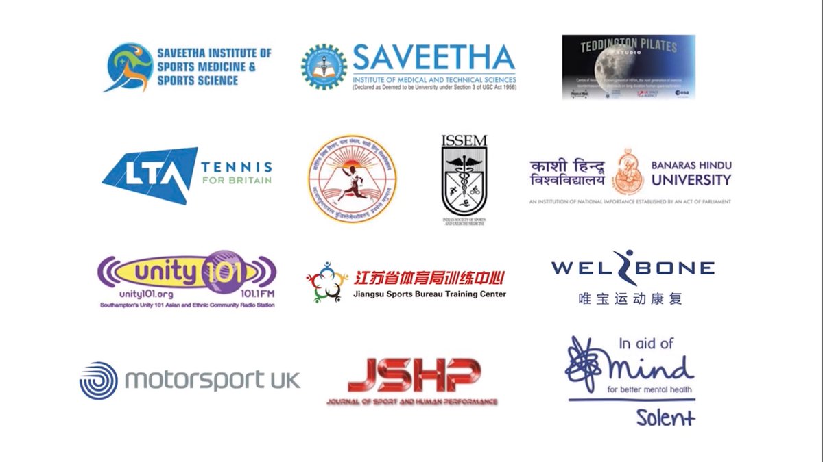 More huge thanks to our official UK and international supporters for the @basesuk <a href="/bases2021/">BASES 2021 Student Conference</a> hosted by <a href="/solentuni/">Southampton Solent University</a>: <a href="/SIMATS_Univ/">Saveetha Institute of Medical &Technical Sciences</a> <a href="/ISSEM_Official/">ISSEM</a> <a href="/phyedu_bhu/">Physical Education BHU</a> <a href="/bhupro/">BHU Official</a> <a href="/the_LTA/">LTA</a> <a href="/Unity101FM/">Unity 101 FM</a> <a href="/SolentMind/">Solent Mind</a>  <a href="/ourmotorsportuk/">Motorsport UK</a> <a href="/HifimS/">hifim.space</a> <a href="/Tedd_Pilates/">Teddington Pilates </a> <a href="/GoJiangsu/">Jiangsu, China</a>   solent.ac.uk/solent-sport/b…