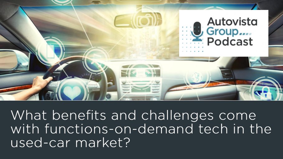 autovista_group's tweet photo. Latest #Podcast🎙️focuses on
#FunctionsOnDemand Tech...
Chief Economist, @EngelskirchenC & MD, Consulting, Sonja Nehls discuss the impact on potential customers & traders of these #usedcars & the impact on #residualvalues 🚘
🎧 Listen ▶️ https://t.co/fhfdejjQCy
#Automotive https://t.co/CtlcDIutR0