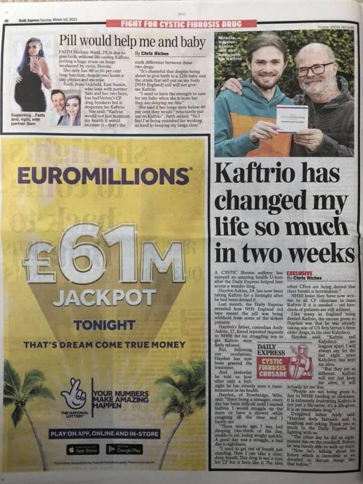 #UK CF campaigner Sharon tweet media