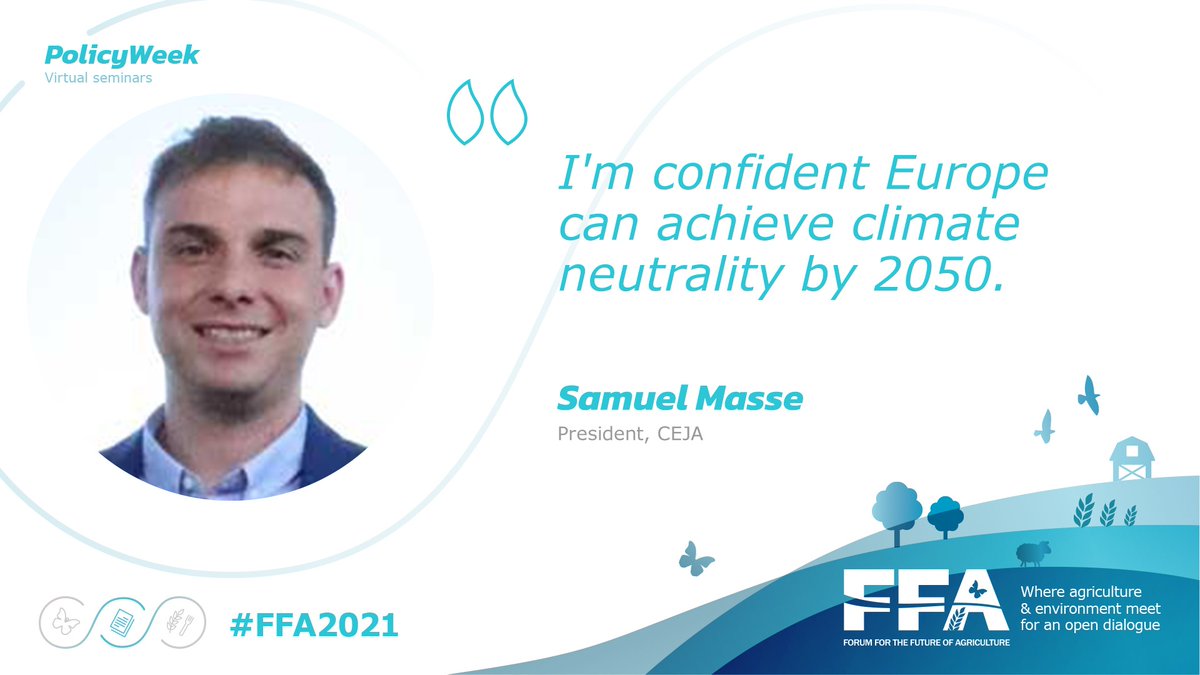 ForumForAg's tweet photo. .@_CEJA_ president @MasseSamuel1 is optimistic  about #EUF2F objectives and ambitions while he adds: "We need to involve the farmers and consumers more in a straight dialogue to allow this to happen easier" #FFA2021 https://t.co/ariymtxTli