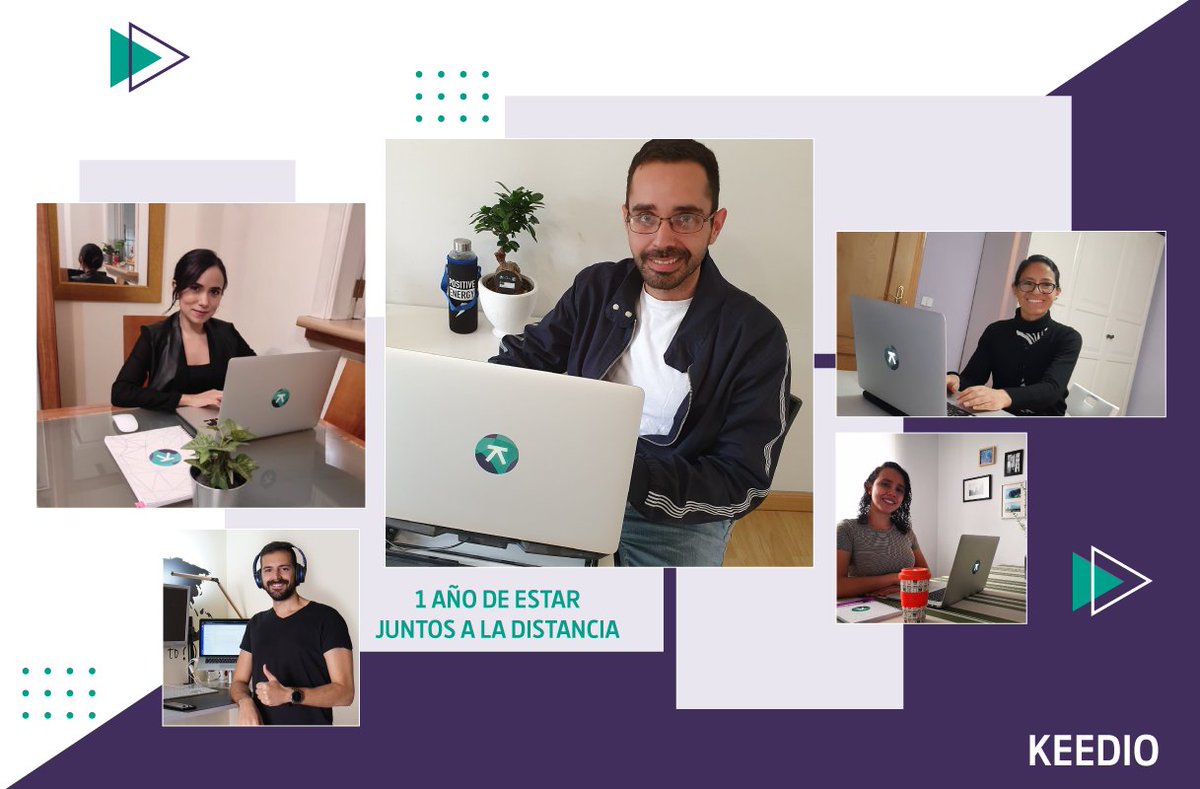 👉 Hoy cumplimos oficialmente 1 año de estar en #teletrabajo.

😱¿Quién habría imaginado lo que se vendría encima?
No cabe duda que fue uño con muchos retos, aprendizajes y sobre todo adaptabilidad de todos nosotros.
🤔¿Cuánto tiempo llevas teletrabajando?
#TalentoKeedio #Keedio