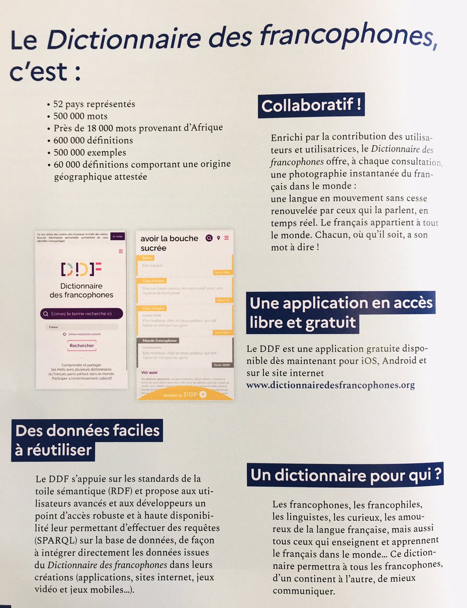La langue française est irriguée par ses affluents du monde entier !
➡️ Grâce au Dictionnaire des Francophones, voulu par le président <a href="/EmmanuelMacron/">Emmanuel Macron</a>, plongez vous dans la diversité du vocabulaire des francophones de tous les continents... et enrichissez le ! #francophonie