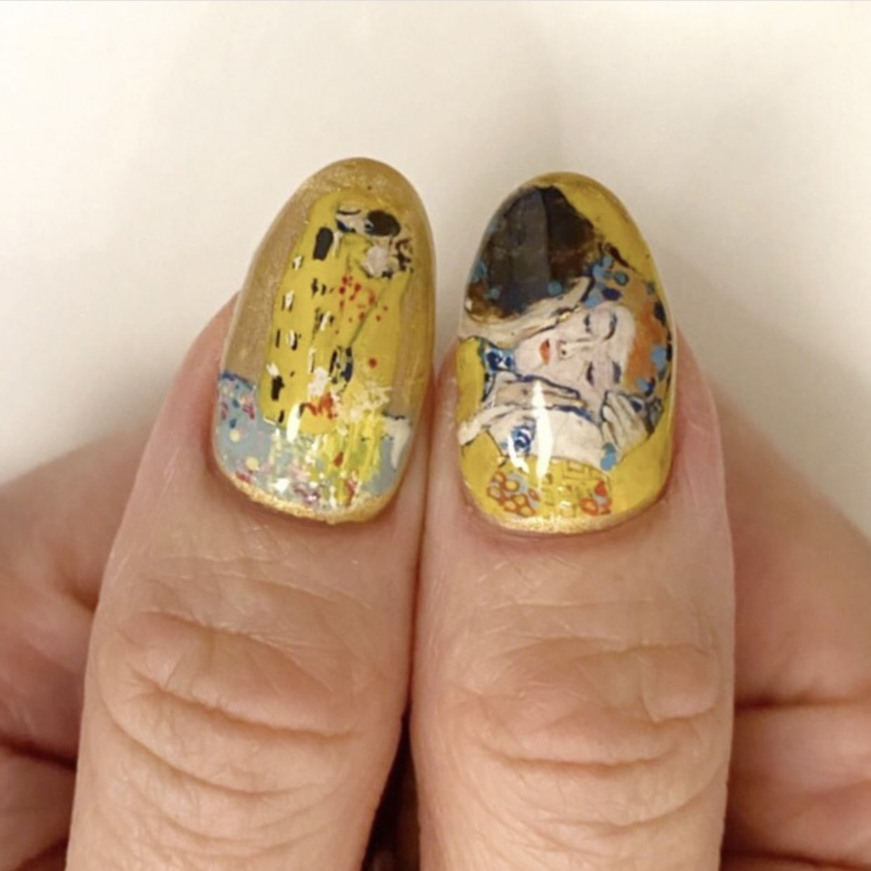 Pono Nails 絵画ネイルクリムト編 クリムト 接吻 ネイル ジェルネイル 絵画ネイル 模写ネイル T Co V6dkpgu1rs Twitter
