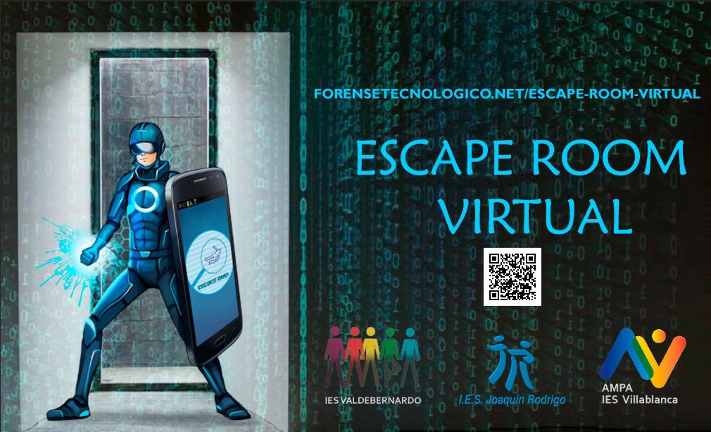 Desde @forensetecnologico nos llega esta invitación para participar en la #ScapeRoomVirtual que organizan. ¡Acábala y entra en el sorteo de un dron! ¡Visita el perfil de @forensetecnologico e inscríbete hasta el miércoles 7!
