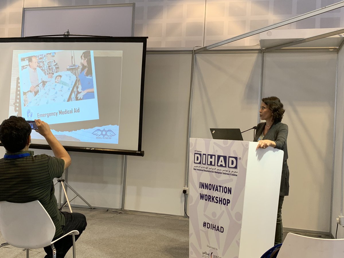 IFAidNews's tweet photo. #GalLusky sharing #IFA ‘s mission and work publicly for the very first time at the @dihad conference in #Dubai 🇮🇱 “Nobody asks permission to kill, we don’t ask permission to save lives.” #israel #humanitarian https://t.co/LlNJyMJWxD