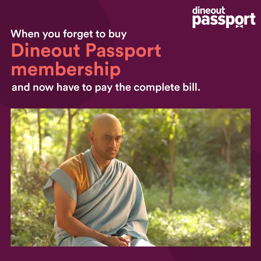 Be a smart diner!🍛

#dineoutpassport #dineoutpassportexperiences #dhoninewlook #Dhoni #deals
