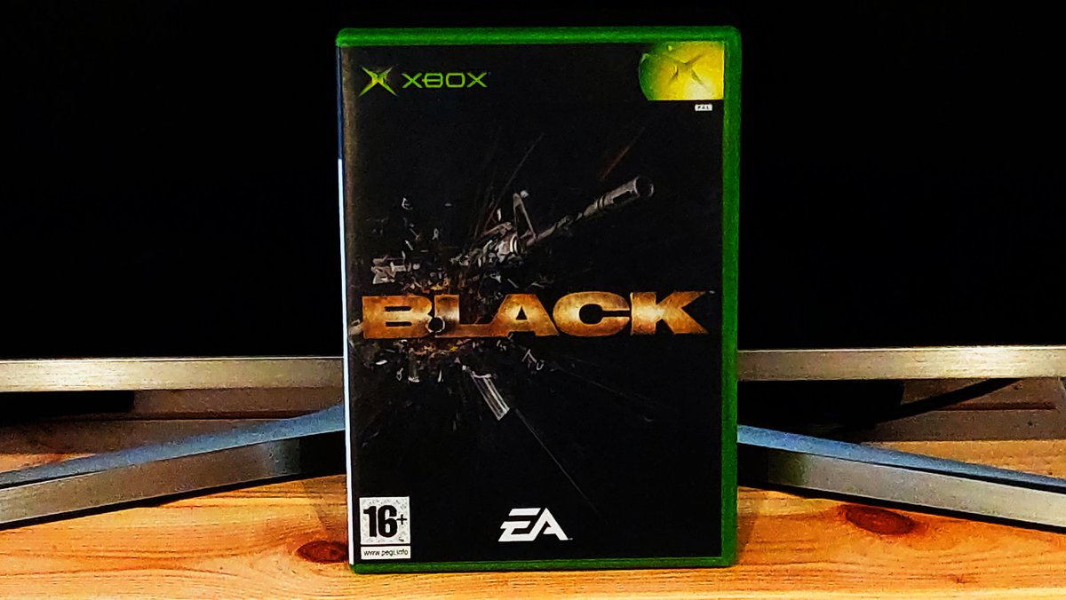  #100Games100DaysDay 55/100: Black ( #Xbox  , 2005)It's like a teenagers action movie wet dream. Everything is loud, everything explodes. A hell of a lot of fun.Although, running this on the 360 is about as stable as the reactor in the Springfield Nuclear Power Plant