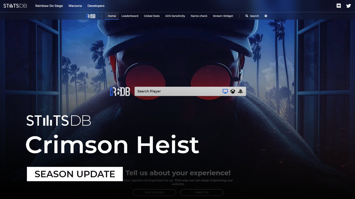 R6DBNet's tweet image. New Operation TODAY!  We updated our services for the upcoming release of Crimson Heist.