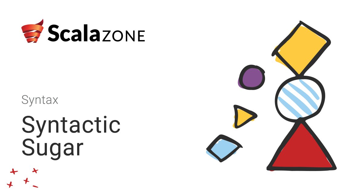 scala_zone's tweet image. How about sweetening your Scala 3 coding experience by adding a little syntactic sugar? This lesson covers update methods, mutation syntax, unary operators and setters, with comprehensive details about when and how they are applied. Check it out! scala.zone/courses/scala-…