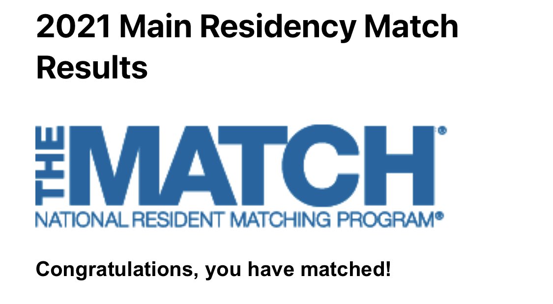 Matched ✅ and so grateful to be a surgeon one day. Thinking of all the great applicants who didn’t match, reach out if you need a pep talk!