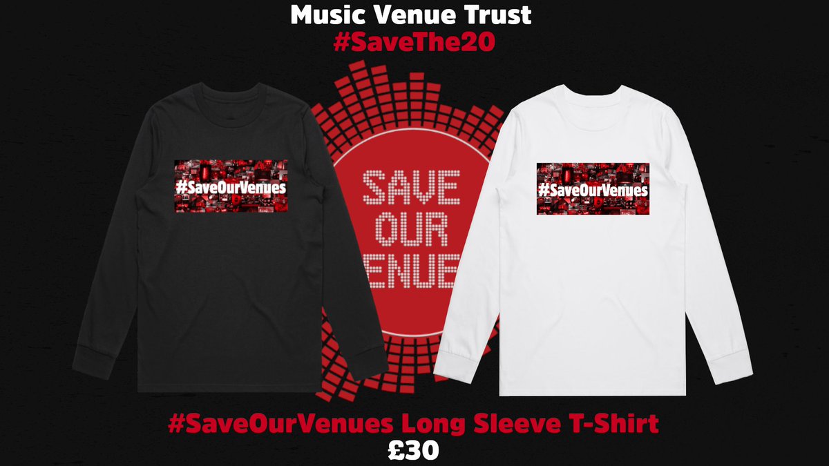musicvenuetrust's tweet photo. Can you help save the Grassroots Music Venues that are at risk of facing permanent closure? Visit the link below and grab some #saveourvenues merch! 👕
👉 https://t.co/Ue1c9dqRLQ
#savethe20 https://t.co/0fadO7g1SP
