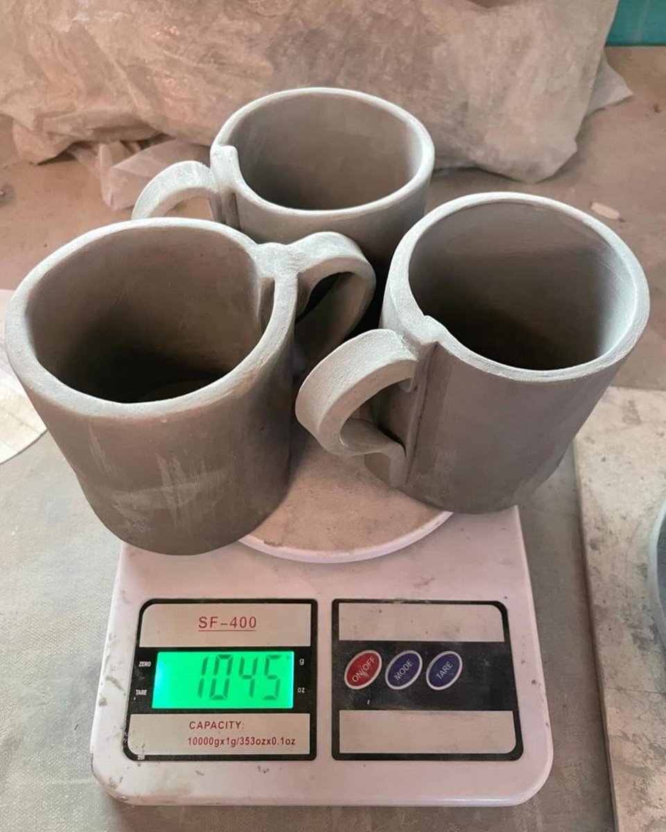 myindia7777's tweet photo. Before firing every piece is weighed to calculate cost of firing!! Cost of firing is one rupee per gram!! So lets see how they come out after bisque firing!! Fingers crossed #saimashafi
#kralkaem #kralkoor #kralkoorpottery https://t.co/30HyDNSkva