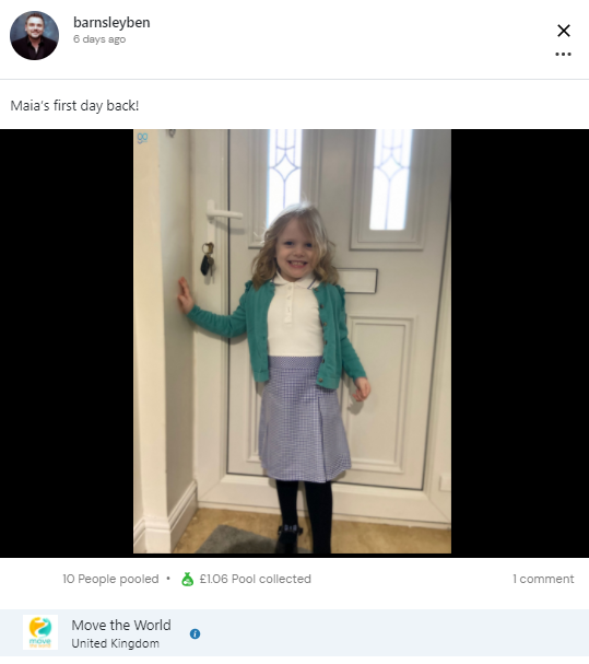GoPoolit's tweet photo. In just one week this 'back to school photo' raised more than £1.00 for @movetheworld_co! Think your photo could do the same? Head over to https://t.co/M71n8ViPmZ to find out!
 
#FavouritePostAltert #SocialMediaForGood #GoPoolIt https://t.co/VIIvZ54bap