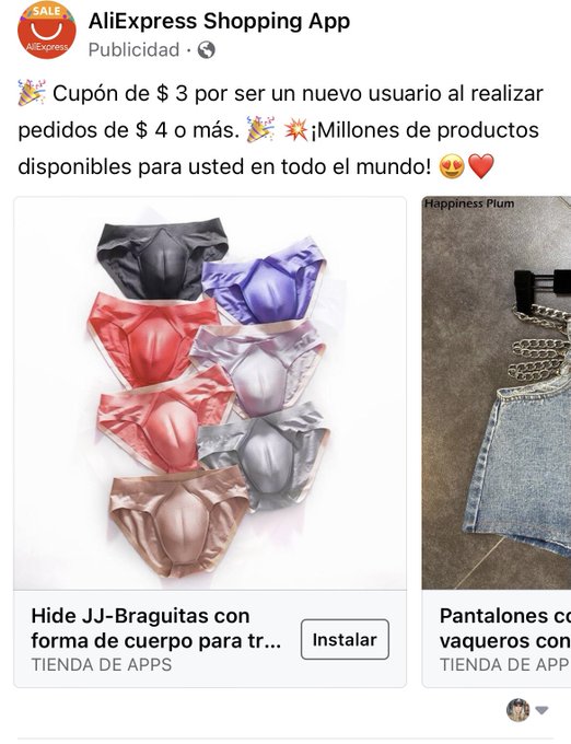 No entiendo por que Facebook me sugiere estas bombachas con concha? 😂🙁😦 https://t.co/XxXg2dxTtf