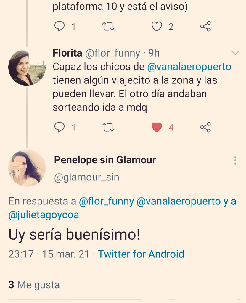 Van al Aeropuerto ✈ (@vanalaeropuerto) on Twitter photo Yo digo que 1000 RT a este tuit y la llevamos gratis a <a href="/glamour_sin/">Penelope sin Glamour</a> y su hija a Pinamar. Puede ser este mismo 22 o 23 de marzo. Yo digo que 1000 RT a este tuit y la llevamos gratis a <a href="/glamour_sin/">Penelope sin Glamour</a> y su hija a Pinamar. Puede ser este mismo 22 o 23 de marzo.