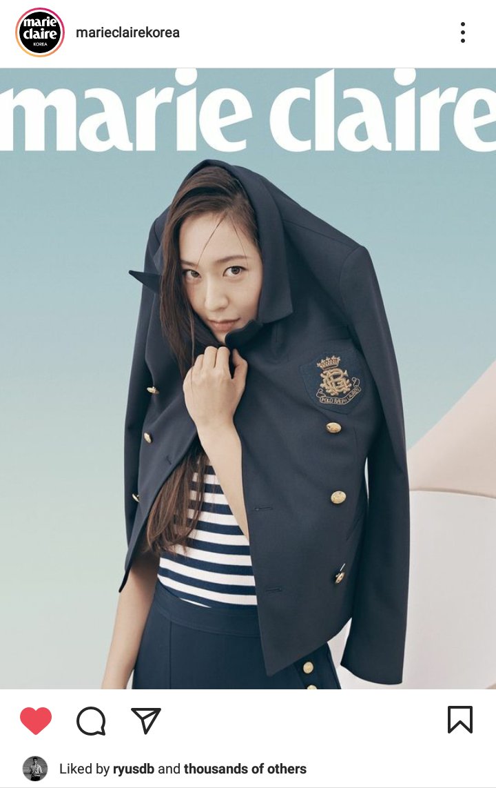 krystclass's tweet photo. junyeol liked marie claire's posts of krystal too. ralph lauren gang! https://t.co/MRlsYsStBc