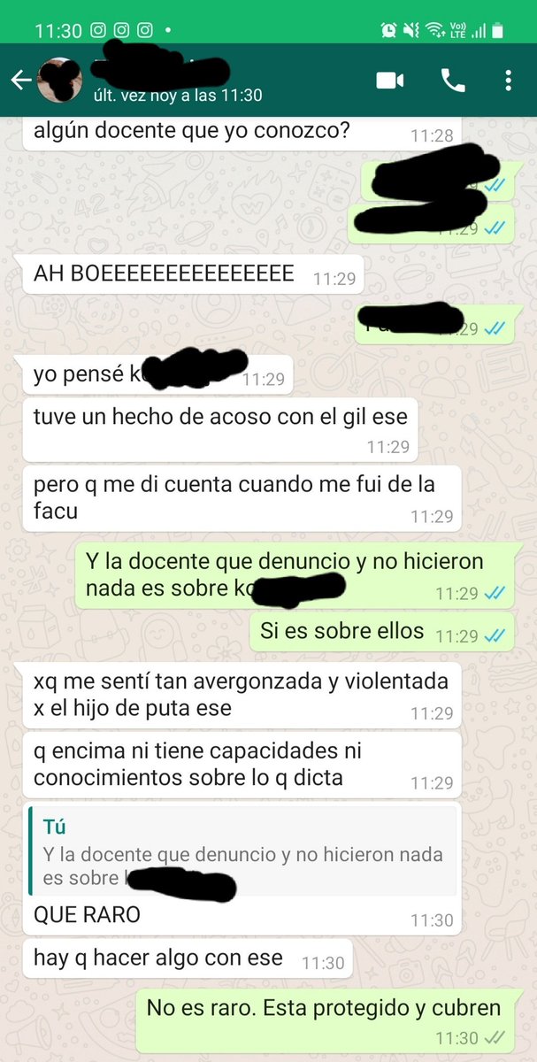 flopylarrea's tweet photo. PH. : la primera es  la foto que subió la docente a su muro. Tuvo que modificar la publicación porque está siendo amenazada. Las otras son charlas que tuve con compañeras de mi carrera por  casos con docentes de comunicación. https://t.co/aofSkhYfDo