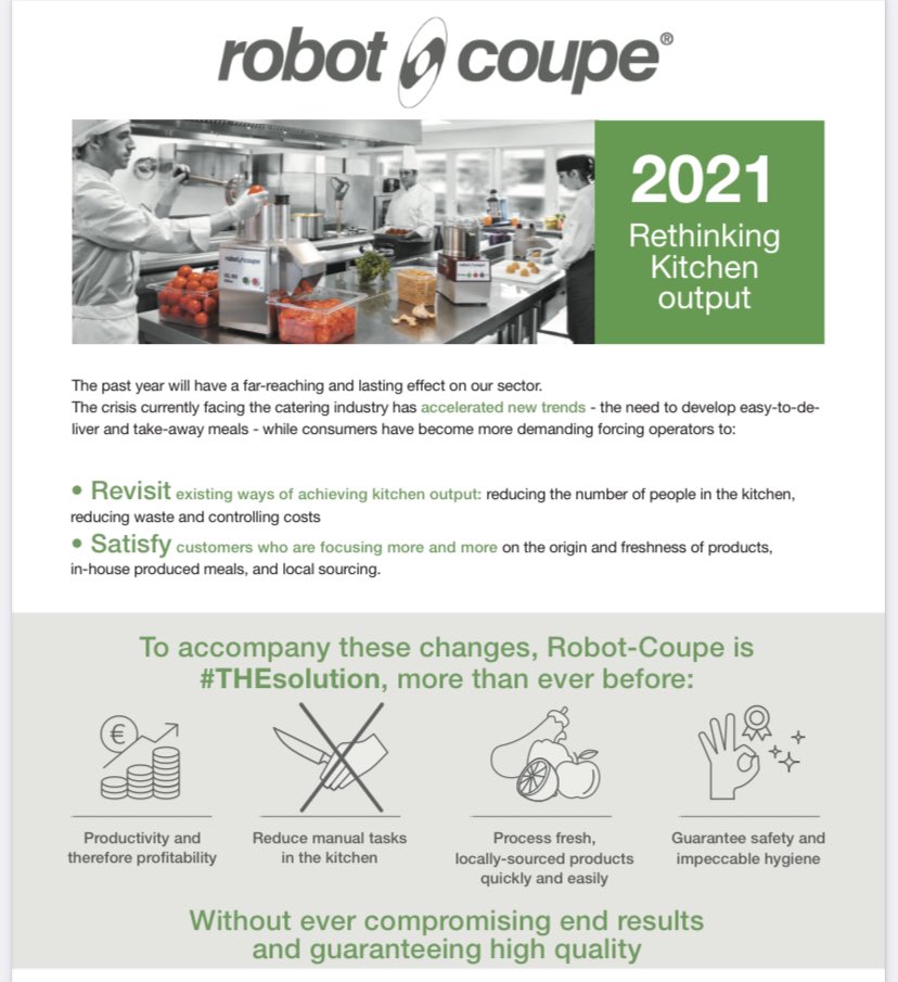 CollisGroupInc's tweet image. Revisit existing ways of achieving kitchen output with a ROBOT COUPE food processor. 
#robotcoupe #foodserviceequipment #commercialcookingequipment #chefsofinstagram #FoodserviceSolutions #chef #restaurant #foodprocessing #longtermcare #savings #productivity #collisgroupinc