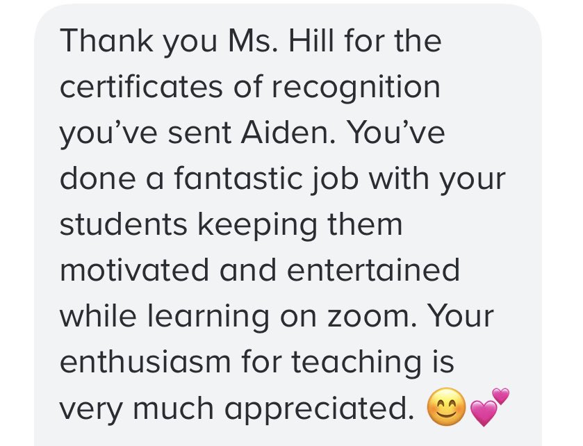 Virtual students need to be recognized for the incredibly hard work they are doing. I cannot imagine living through what they are. And my students are excelling. They are resilient, smart, and enthusiastic. And that is something to celebrate 🎉
