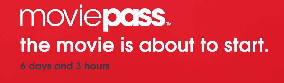 Thatoneguy64's tweet photo. there's a countdown on the Moviepass website 👀
https://t.co/Zte7Bx3swg https://t.co/AMxI4cDZls