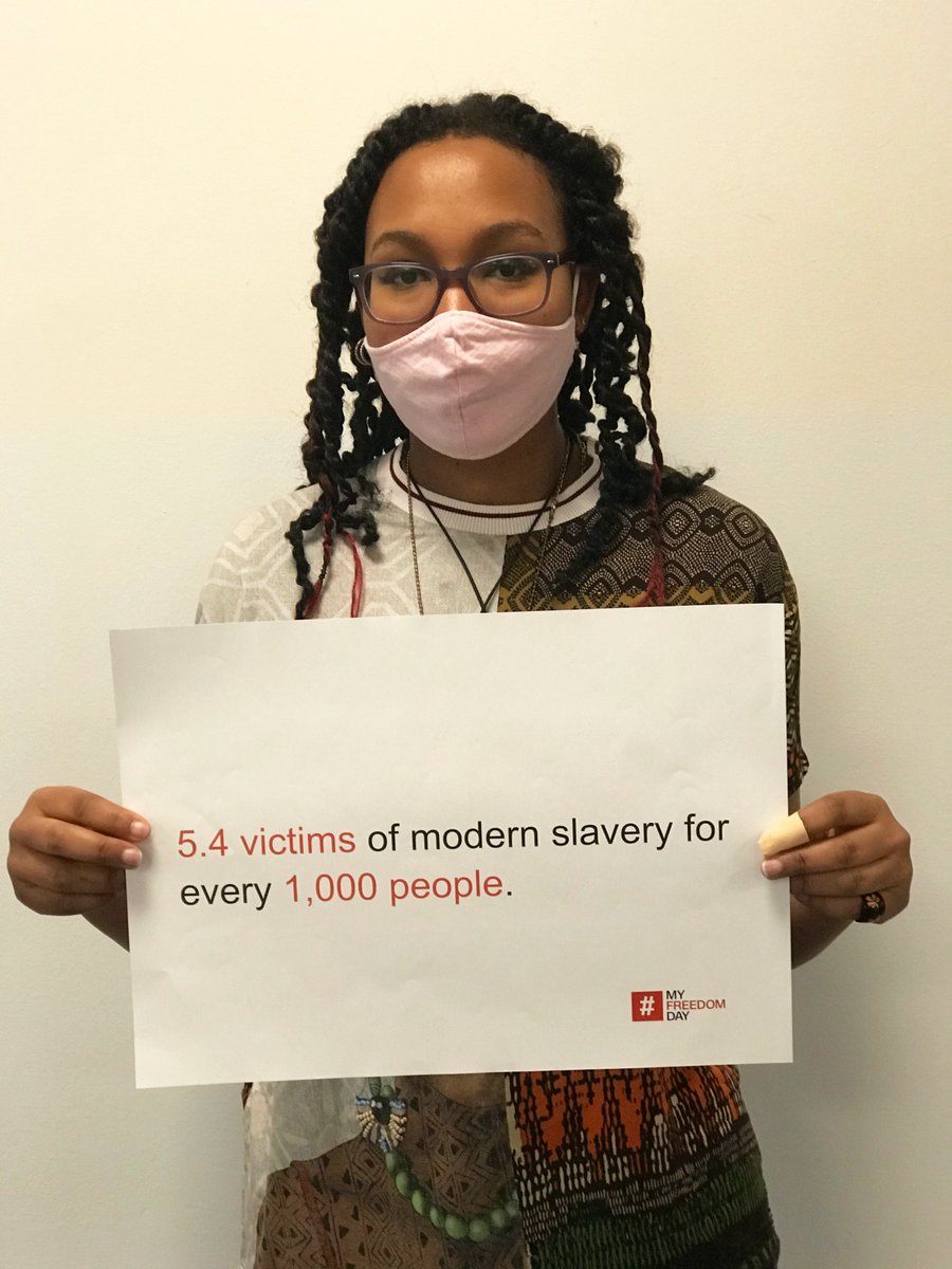 IntlSchAmst's tweet photo. Today is #MyFreedomDay. While its hard to believe, slavery is still happening around the world. Take a moment &amp; read our thread of facts to raise awareness and stop #moderndayslavery and #trafficking. Knowledge is the first step to making real change! #CNNfreedom #stopslavery https://t.co/PRr5fKaeYD