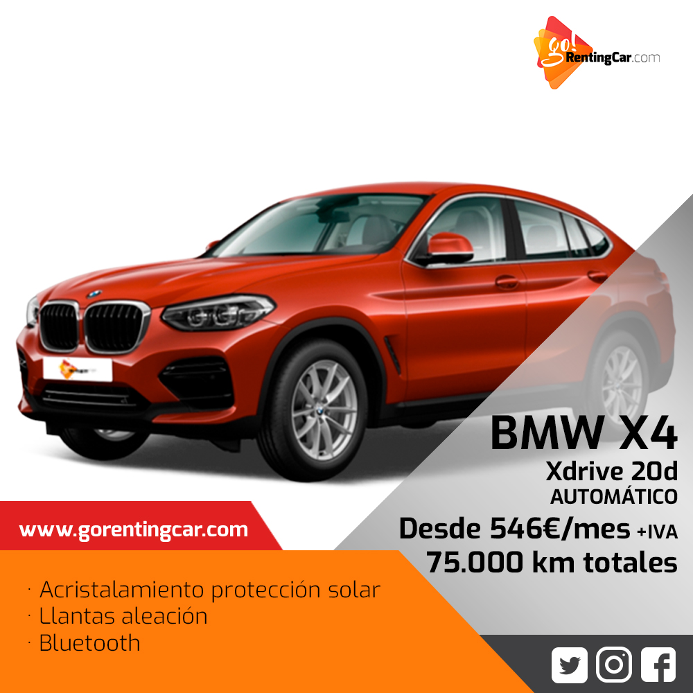 GoRentingCar's tweet image. 🔥 El #BMWX4 cuenta con un diseño atrevido y rompedor, un interior moderno y exclusivo con tecnología innovadora 🔝 y unas prestaciones que te dejarán sin aliento 😲

#GoRentingCar #RentingEspaña #BMW #X4 #BMW4Xdrive