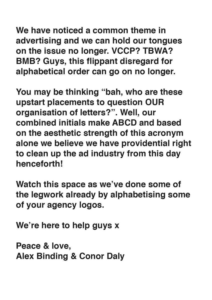 abcdcreatives's tweet image. Breaking our silence about the advertising industry. An open letter. x