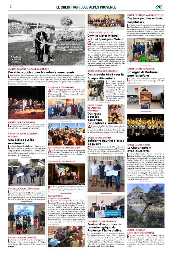 Credit Agricole Ap On Twitter La Provence Edition Speciale Ce Supplement De 8 Pages Realise En Partenariat Avec Le Quotidien De Notre Territoire Est Desormais Disponible Dans Nos Agences Il Souligne