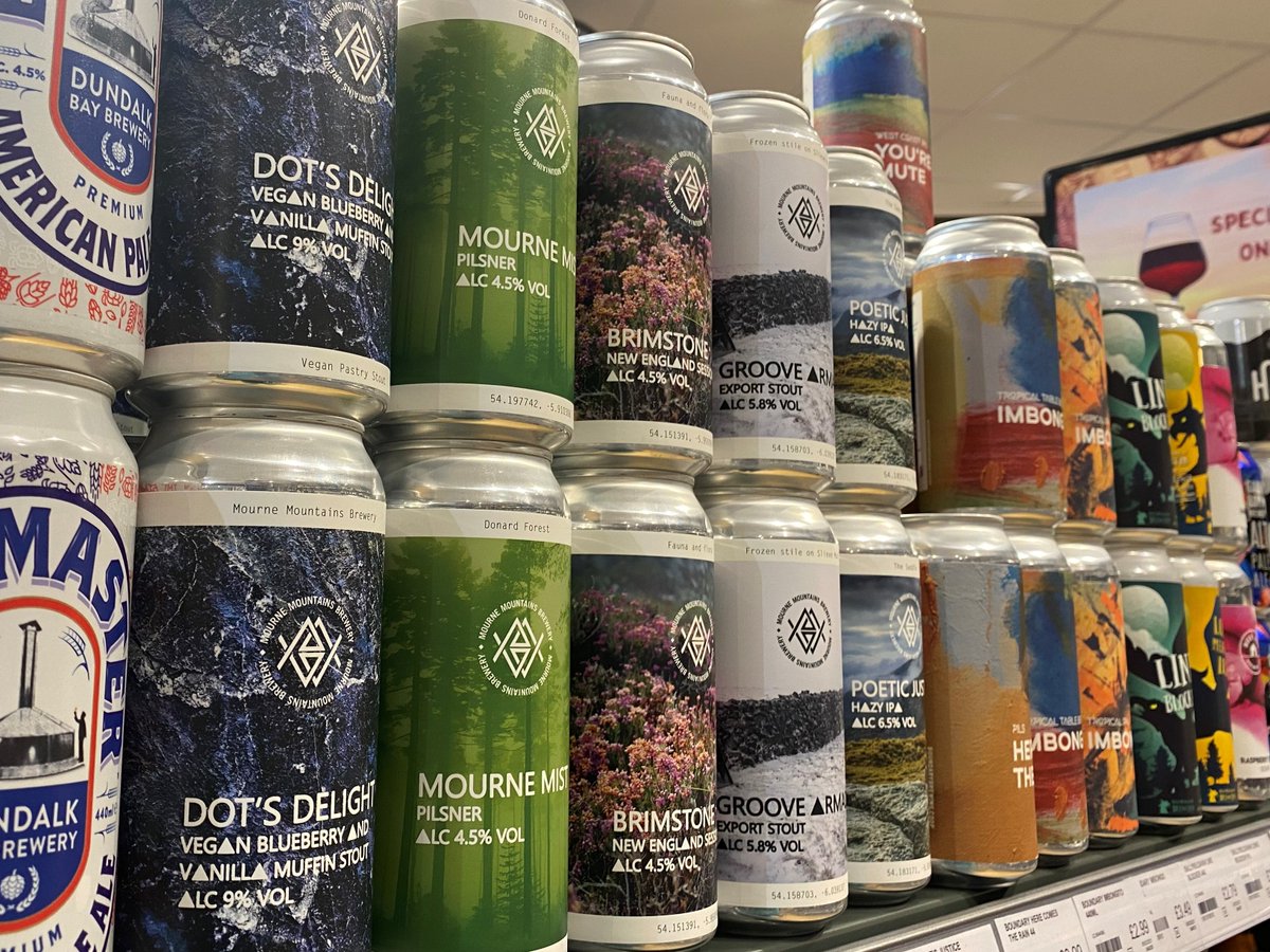 Don't forget to pick up your #StPatricksDay beers. Although things are different this year, you can still enjoy some lovely beer at home or in the Garden. Sláinte.☘️ 

#MourneMountainsBrewery #MourneMountains #IrishCraftBeer