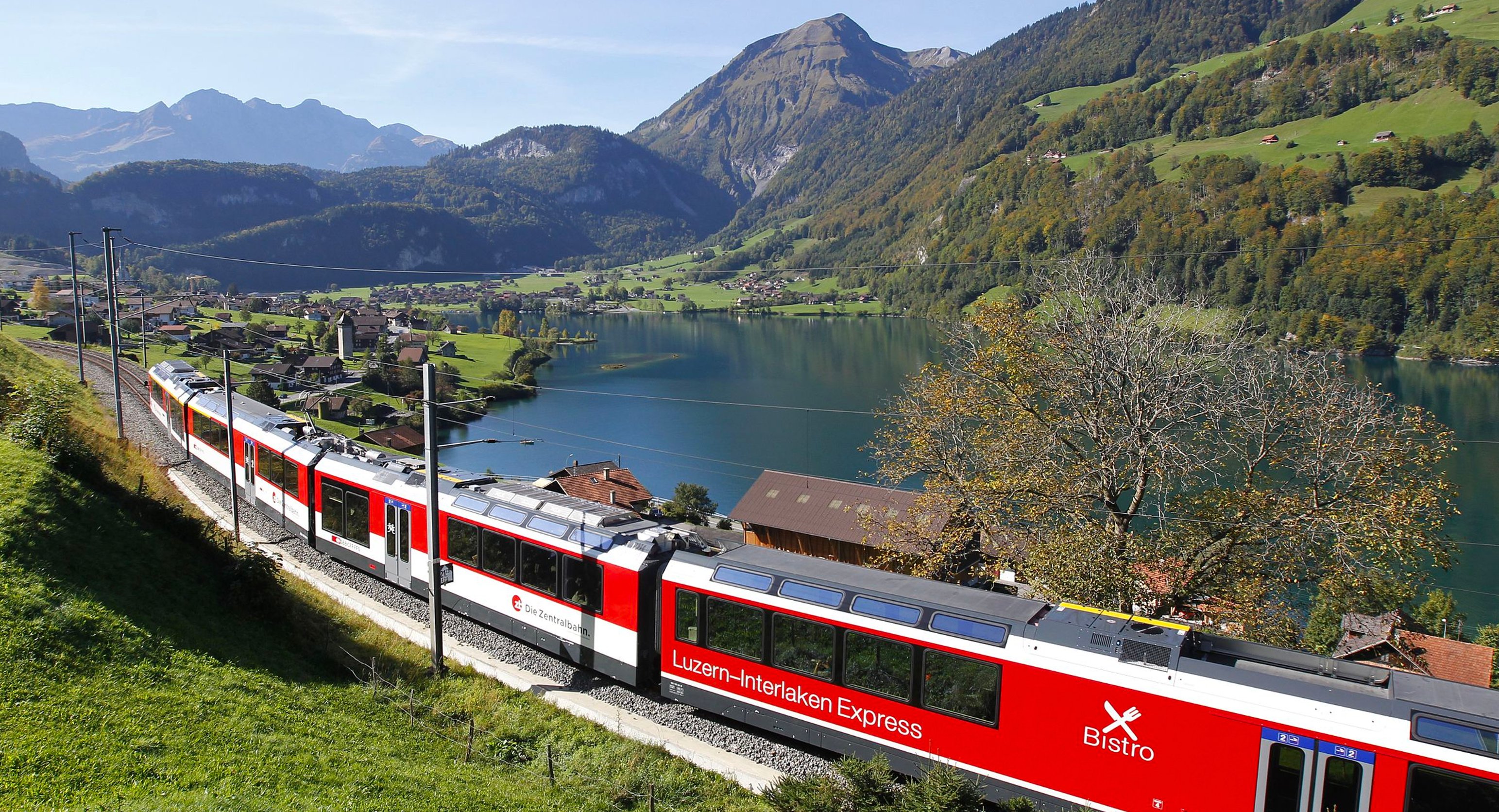 St Moritz Швейцария красный вагон