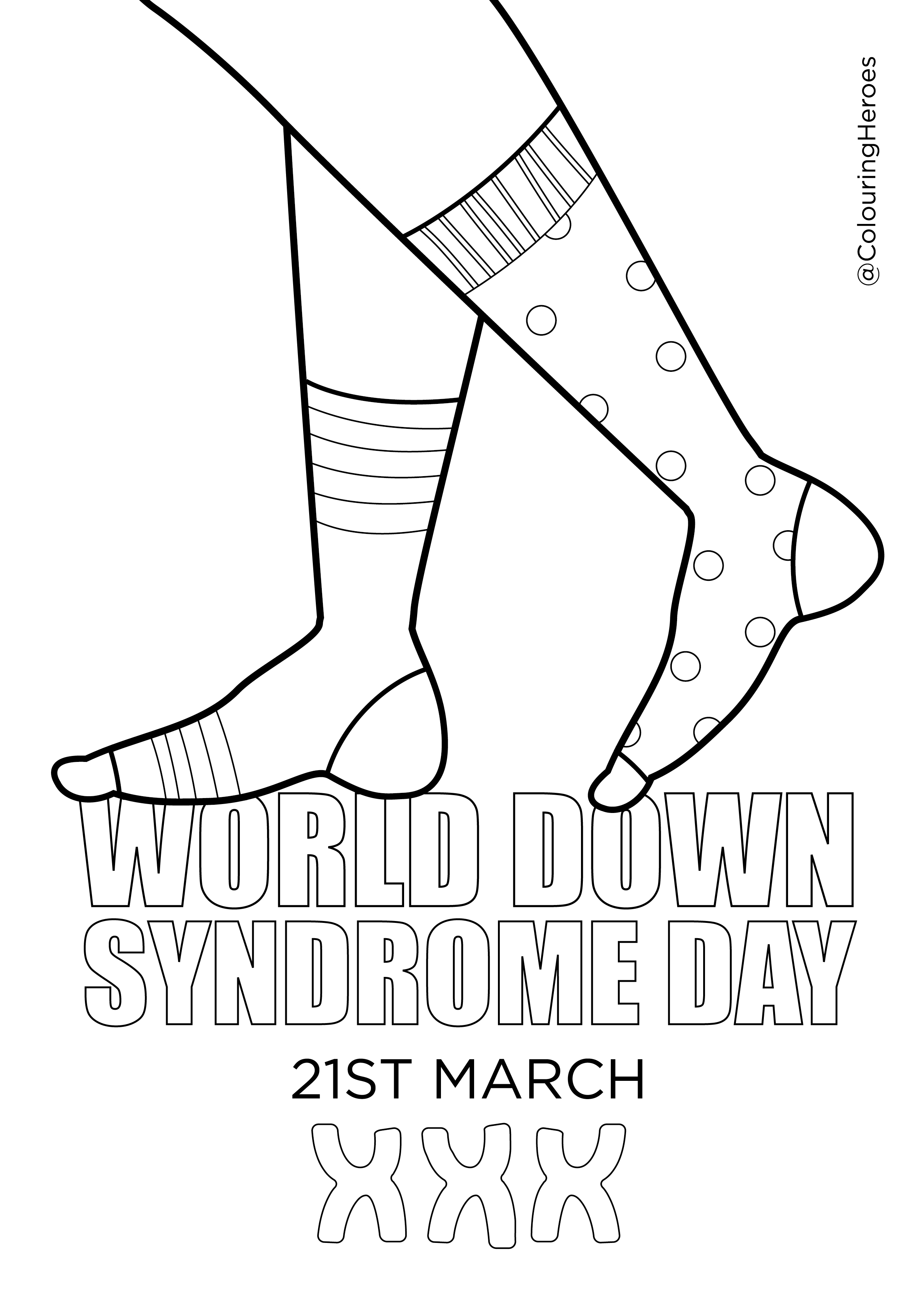 Down Syndrome Coloring Pages