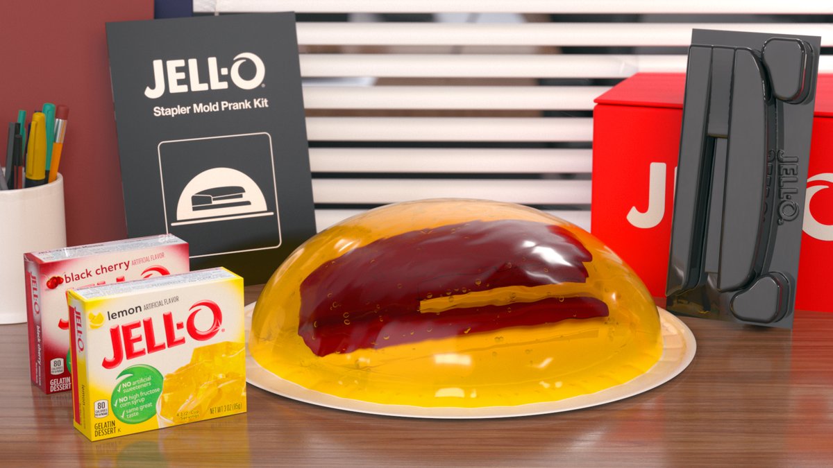 Things we miss most about being in the office: pulling legendary pranks on our coworkers. Enter for the chance to win a stapler mold prank kit at jellomoldprank.com for a limited time only.