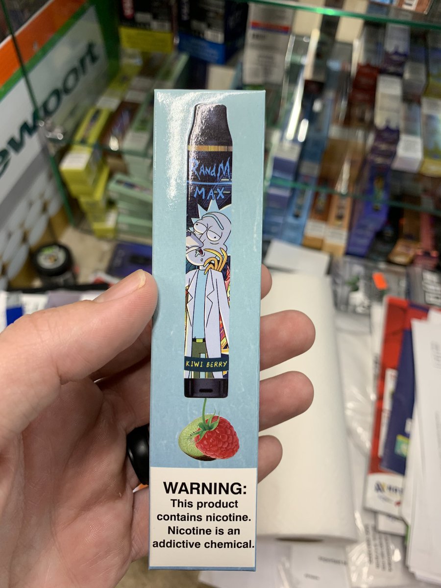 thesecondjohn's tweet photo. @Harmontown someone is using your characters for vaping products https://t.co/m8aPpq6xu8