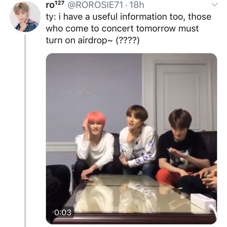 DUALITY0NG's tweet photo. okay but does your kpop boy send you pics through airdrop during concerts? bc nct 127 did. https://t.co/hlWP7AECsD