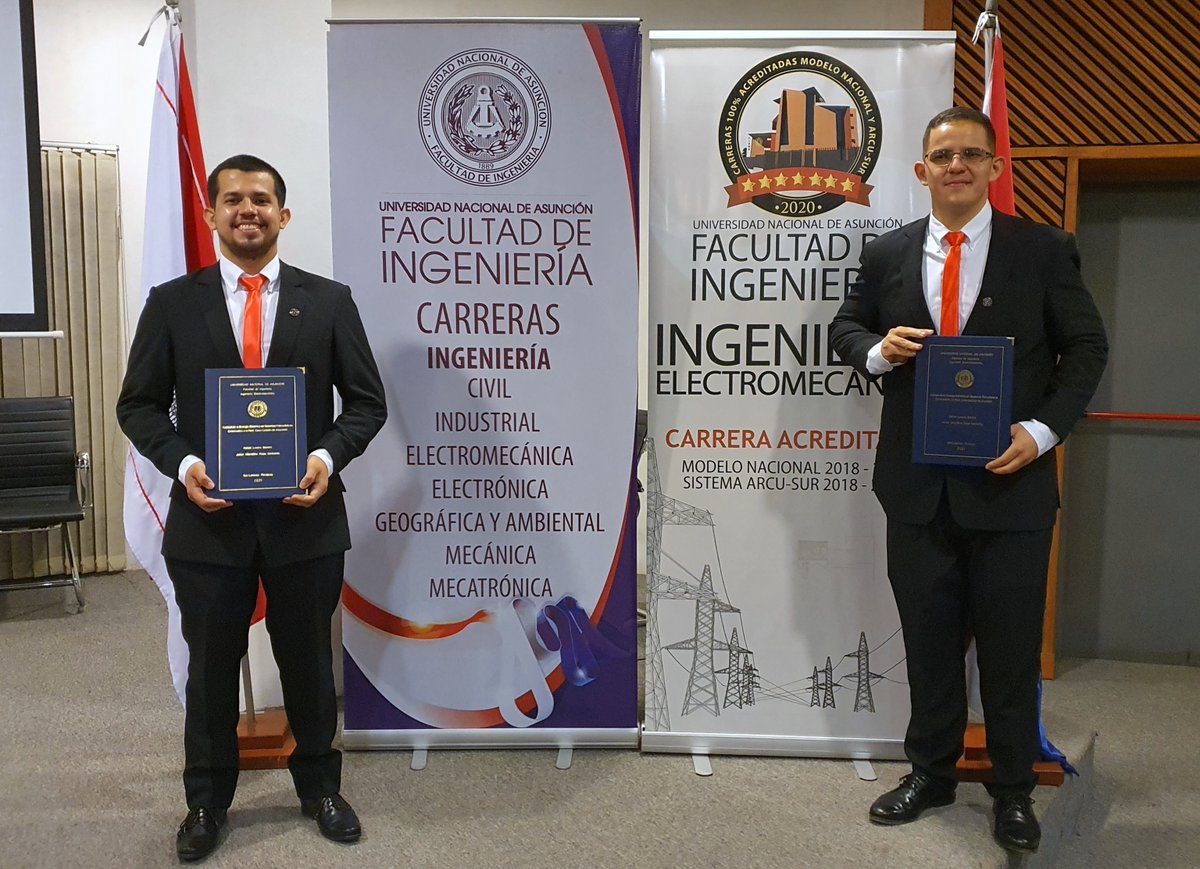 IngenieriaUNA's tweet photo. Evaluaron los parámetros de calidad del suministro eléctrico en el sistema fotovoltaico conectado a la red localizado en el Cabildo de Asunción, como última prueba para egresar de la carrera de #IngenieríaElectromecánica de FIUNA. 🎓🎓https://t.co/BBXAZwulpd https://t.co/KgfkWb4Shz