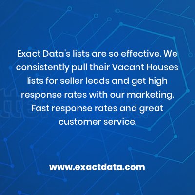 ExactData's tweet image. No request is too complicated for our team of Data Experts. #ExactData #TestimonialTuesday #ExactDataDifference #LeadersInTargetedLeads