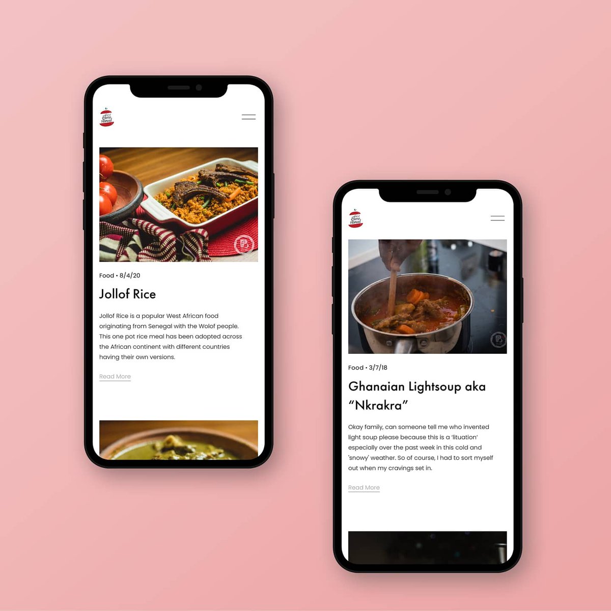 builtbycavemen's tweet photo. A Taste of Home Abroad isn't just a food blog but an online community helping people connect as they discover amazing food from West Africa. We're thrilled to have helped spice things up with a new identity and website.

#branding #web #design https://t.co/pggRujc8xH