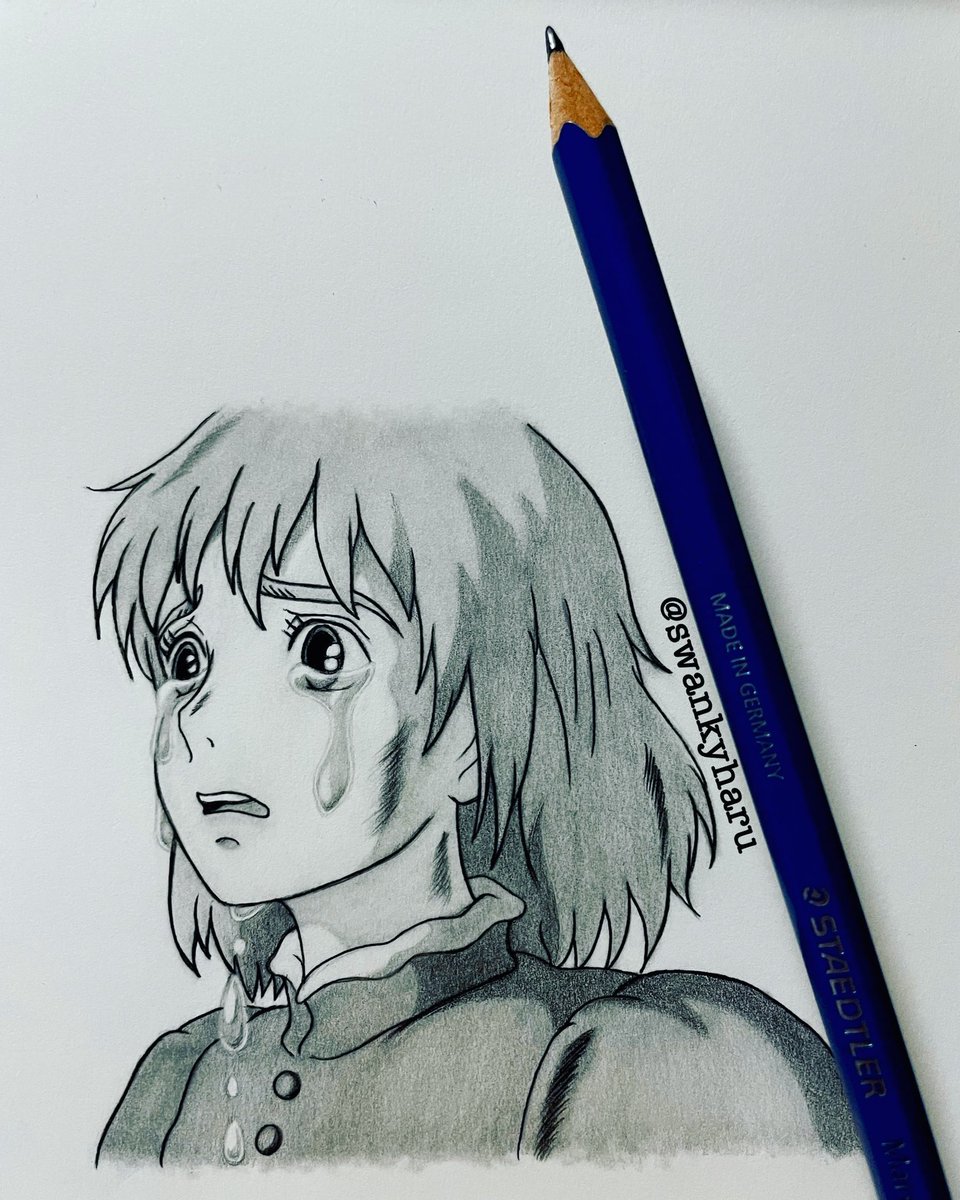 Swanky Haru 泣き顔の練習 I Drew Sophiehatter With A Pencil ハウルの動く城 ソフィー ジブリ ジブリイラスト Howlsmovingcastle Manga シャーペン 鉛筆画 Pencildrawing Pencilart イラスト Illustration Tattoo Mystaedtler