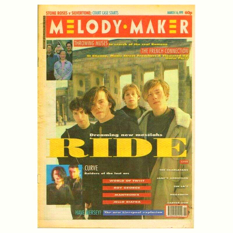 soniccathedral's tweet photo. 30 years ago today @rideox4 were on the cover of both Melody Maker (alongside Curve) and one of the final few issues of fellow much missed music weekly, Sounds.

They were denied the hat-trick by @NME, who had Inspiral Carpets on their front page.

#1991 #theyearshoegazebroke https://t.co/2dYZmE1my5